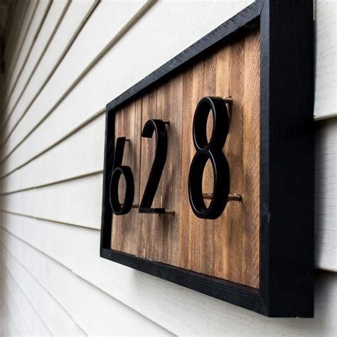 exterior house numbers black